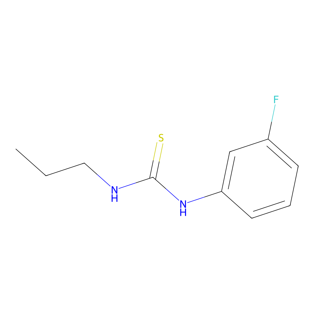 1-(3-Fluorophenyl)-3-propylthiourea molecular structure, CAS 585510-82-3