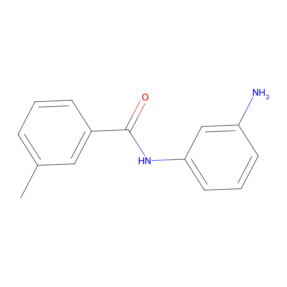 N-(3-aminophenyl)-3-methylbenzamide molecular structure, CAS 585517-66-4