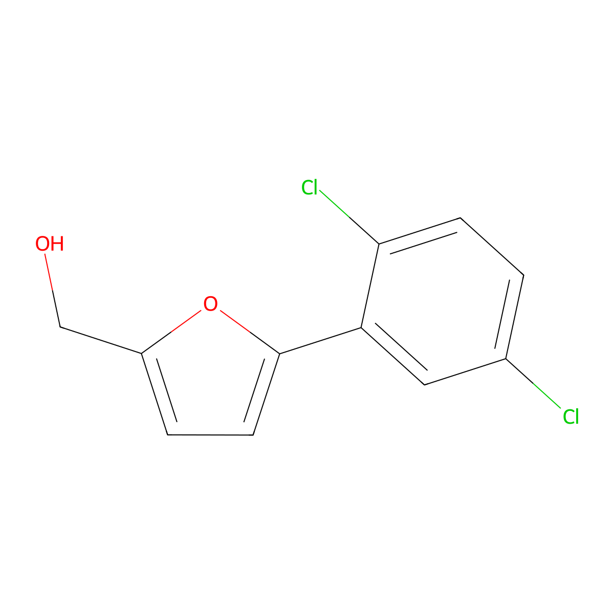 [5-(2,5-Dichlorophenyl)furan-2-yl]methanol molecular structure, CAS 585522-14-1