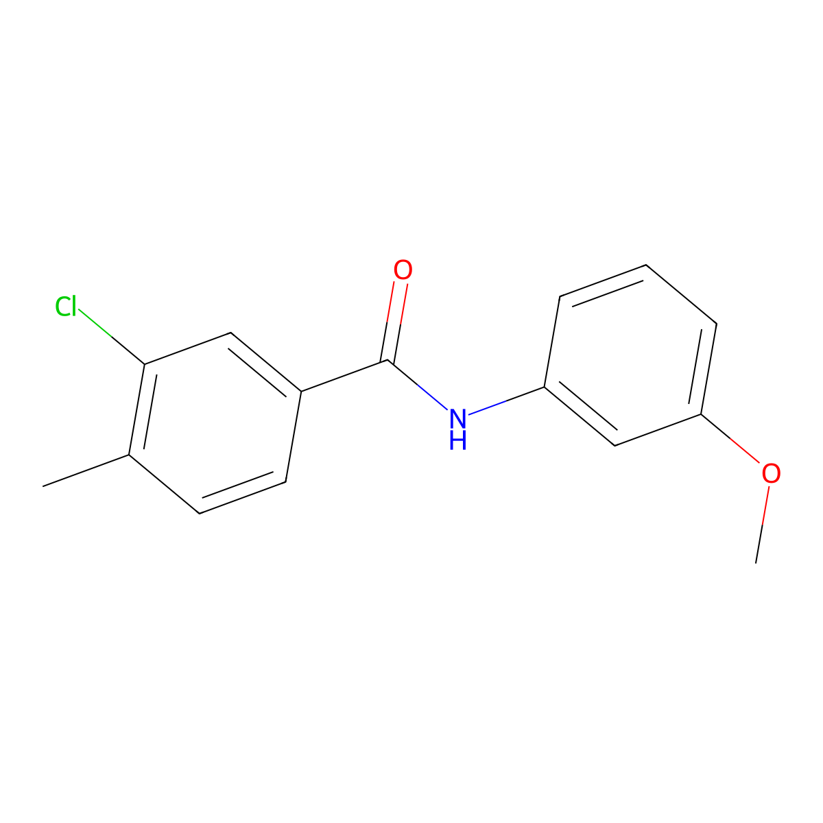 3-chloro-N-(3-methoxyphenyl)-4-methylbenzamide molecular structure, CAS 585522-96-9