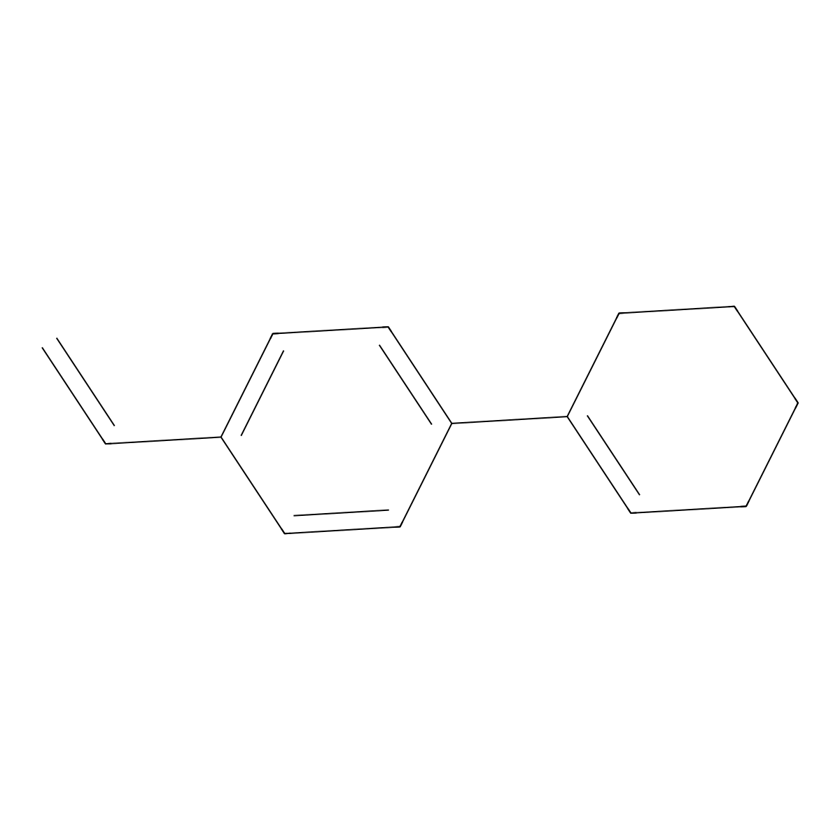 1-(1-Cyclohexen-1-yl)-4-ethenylbenzene molecular structure, CAS 585529-15-3