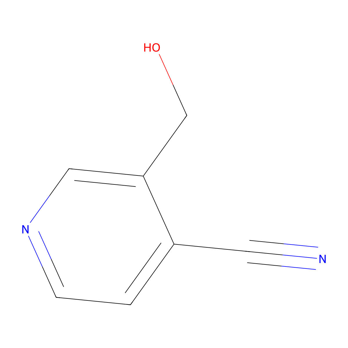 3-(Hydroxymethyl)isonicotinonitrile molecular structure, CAS 58553-51-8