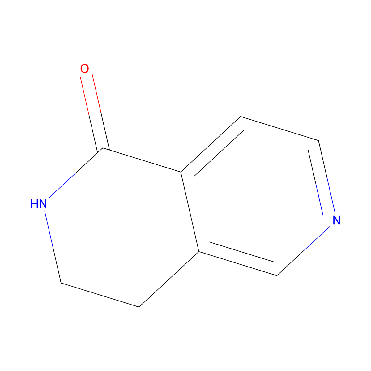 3,4-Dihydro-2,6-naphthyridin-1(2H)-one molecular structure, CAS 58553-56-3