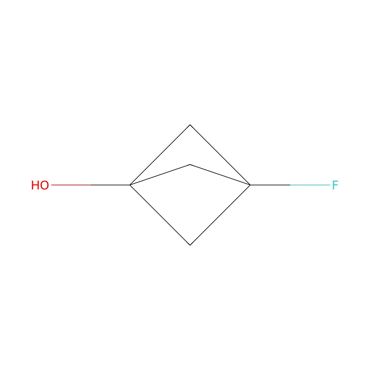 3-Fluorobicyclo[1.1.1]pentan-1-ol molecular structure, CAS 585532-13-4