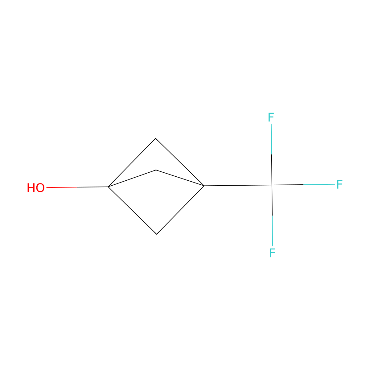 3-(Trifluoromethyl)bicyclo[1.1.1]pentan-1-ol molecular structure, CAS 585532-19-0