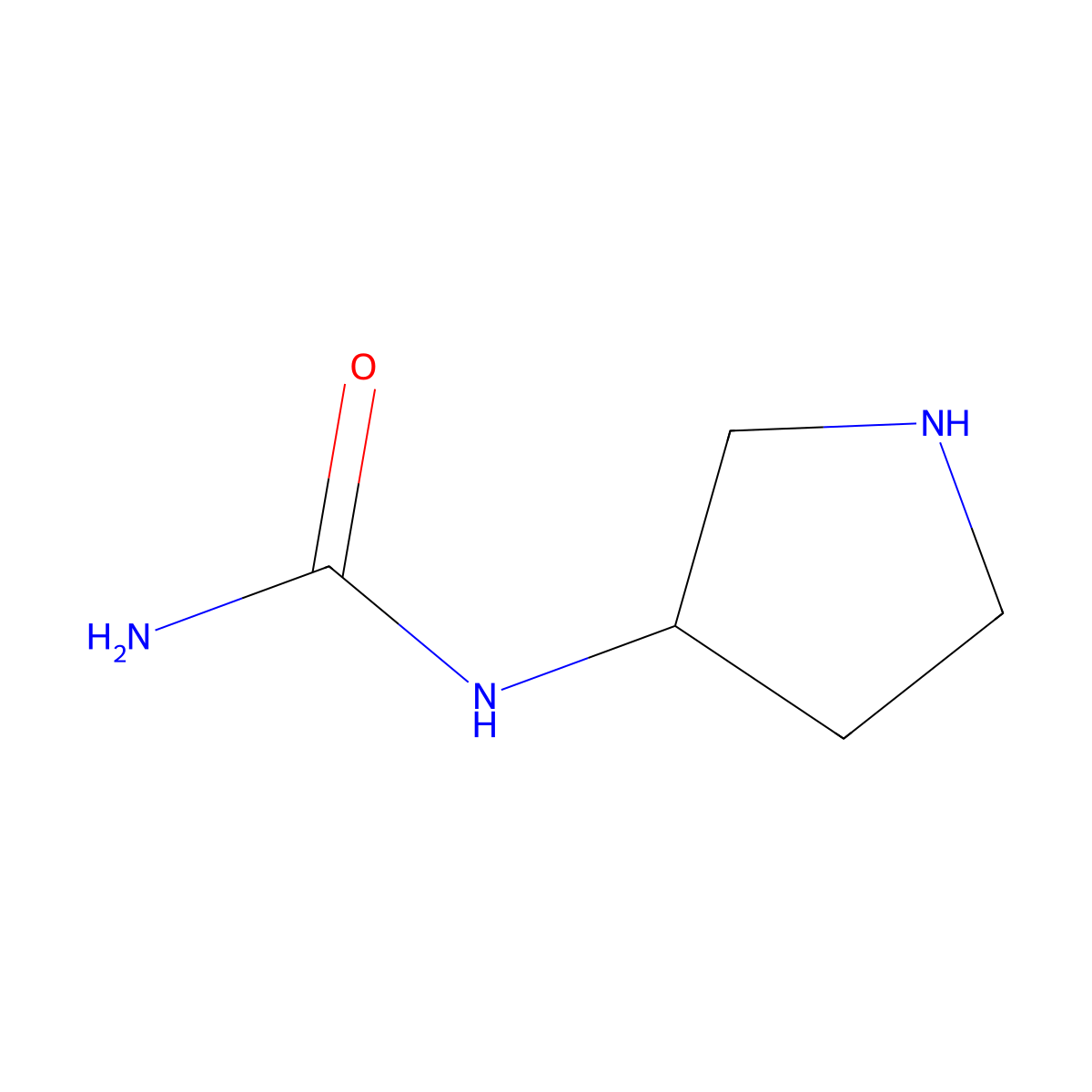 (Pyrrolidin-3-yl)urea molecular structure, CAS 585538-86-9