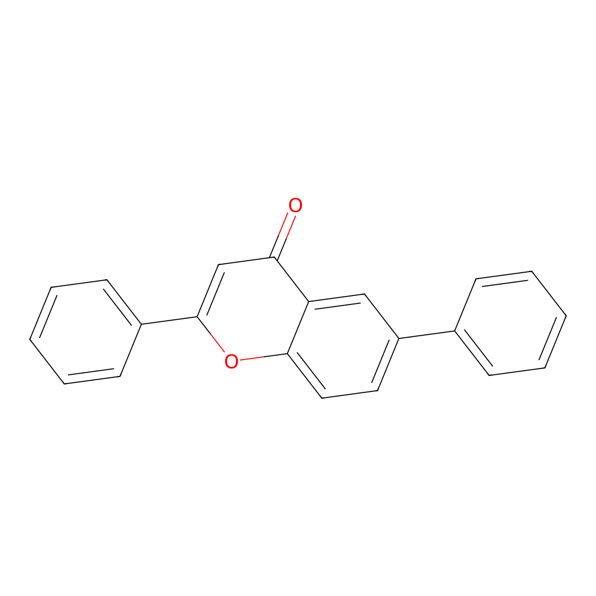 2,6-Diphenyl-4H-1-benzopyran-4-one molecular structure, CAS 58554-76-0