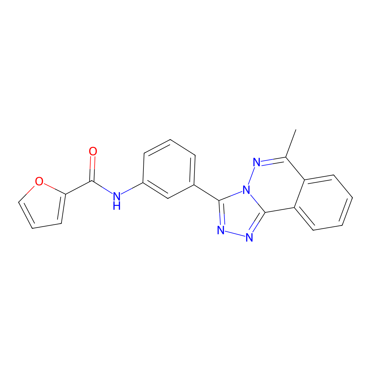 N-[3-(6-methyl[1,2,4]triazolo[3,4-a]phthalazin-3-yl)phenyl]-2-furamide molecular structure, CAS 585550-10-3