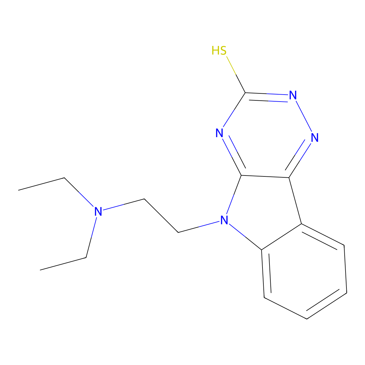 9-(2-Diethylamino-ethyl)-9H-1,3,4,9-tetraaza-fluorene-2-thiol molecular structure, CAS 585561-68-8