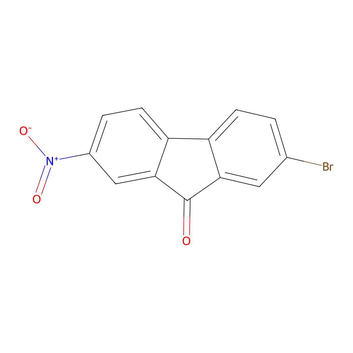 2-Bromo-7-nitro-9h-fluoren-9-one molecular structure, CAS 58557-62-3