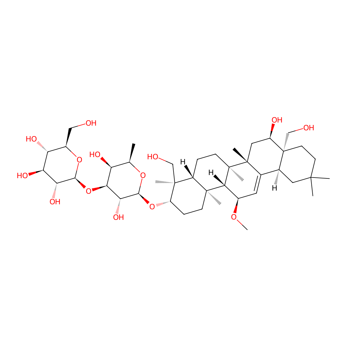 Saikosaponin B4 molecular structure, CAS 58558-09-1