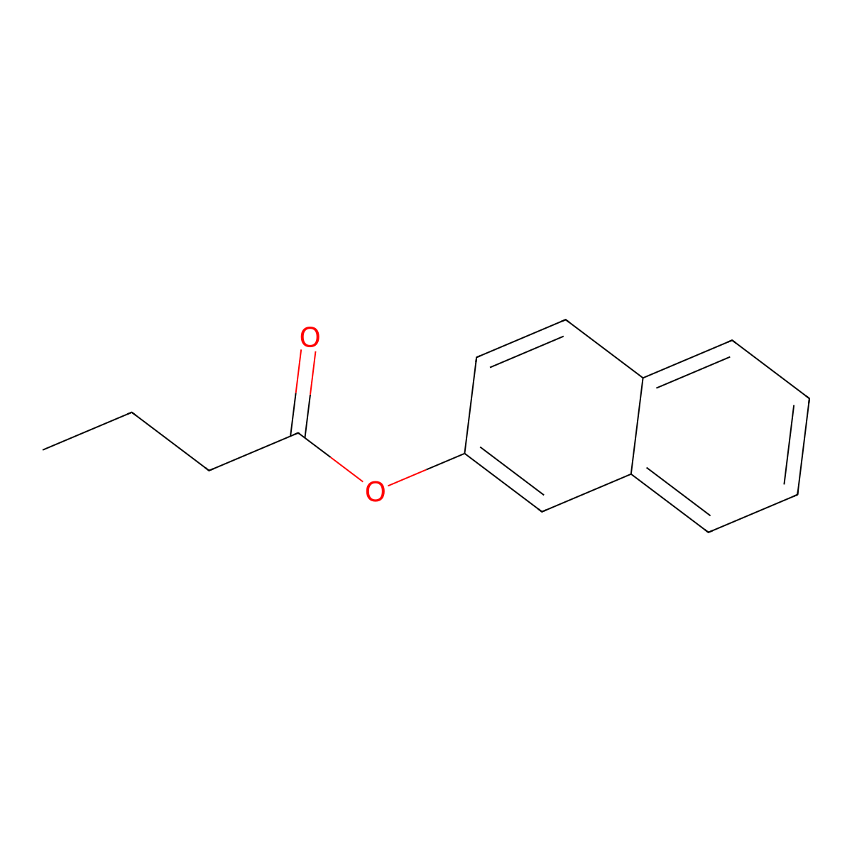2-Naphthyl butyrate molecular structure, CAS 5856-33-7