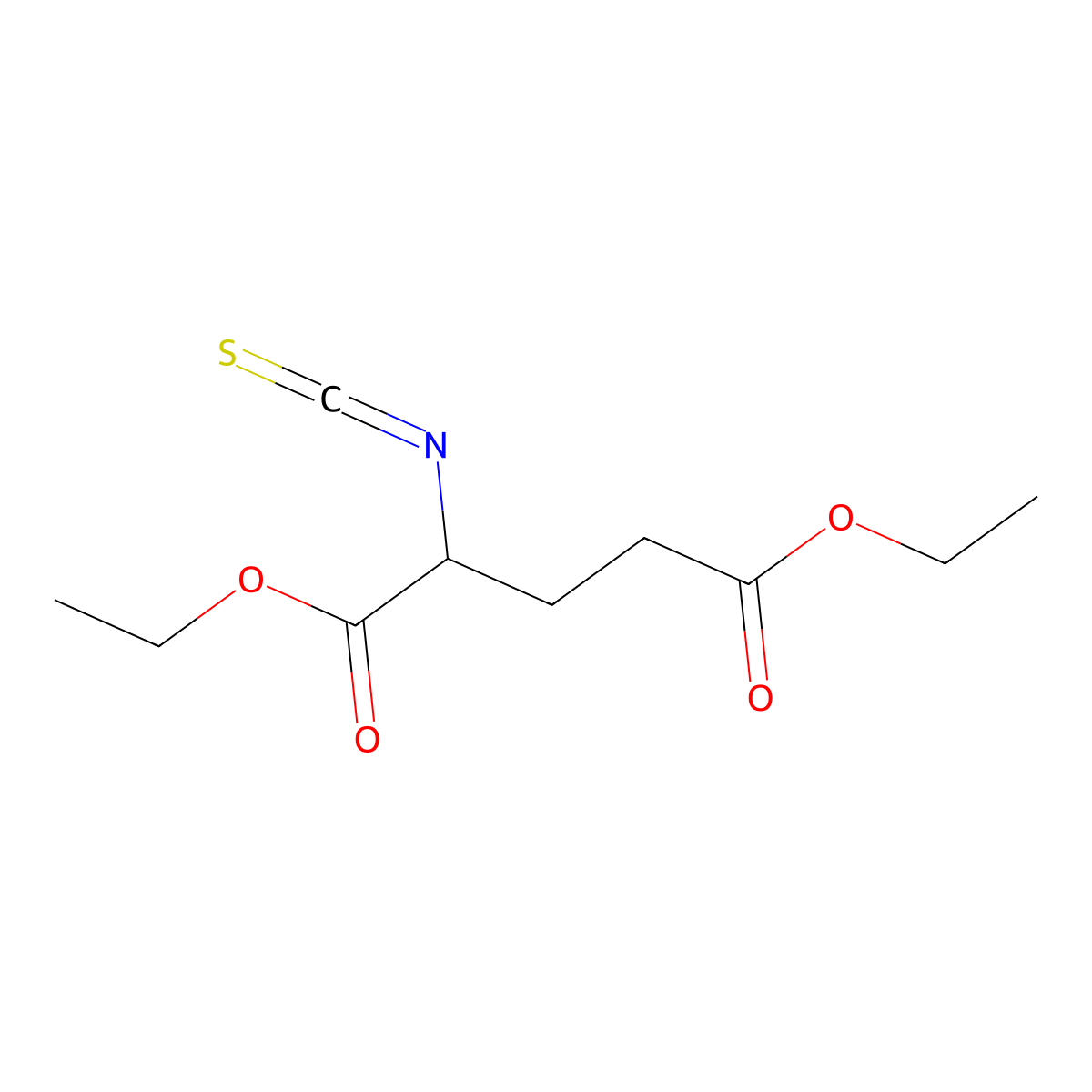 Diethyl 2-isothiocyanatoglutarate molecular structure, CAS 58560-28-4