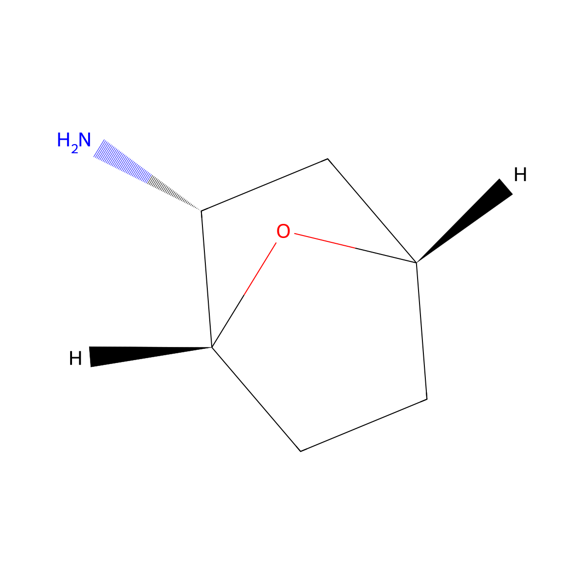 rac-(1R,2R,4S)-7-oxabicyclo(2.2.1)heptan-2-amine molecular structure, CAS 58564-87-7