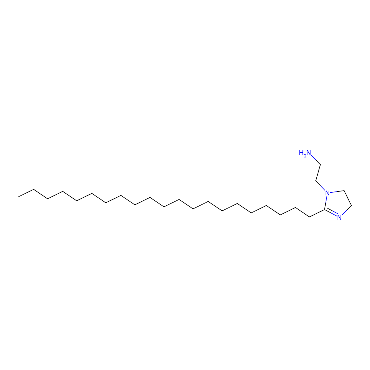 2-Henicosyl-4,5-dihydro-1H-imidazole-1-ethylamine molecular structure, CAS 58568-58-4