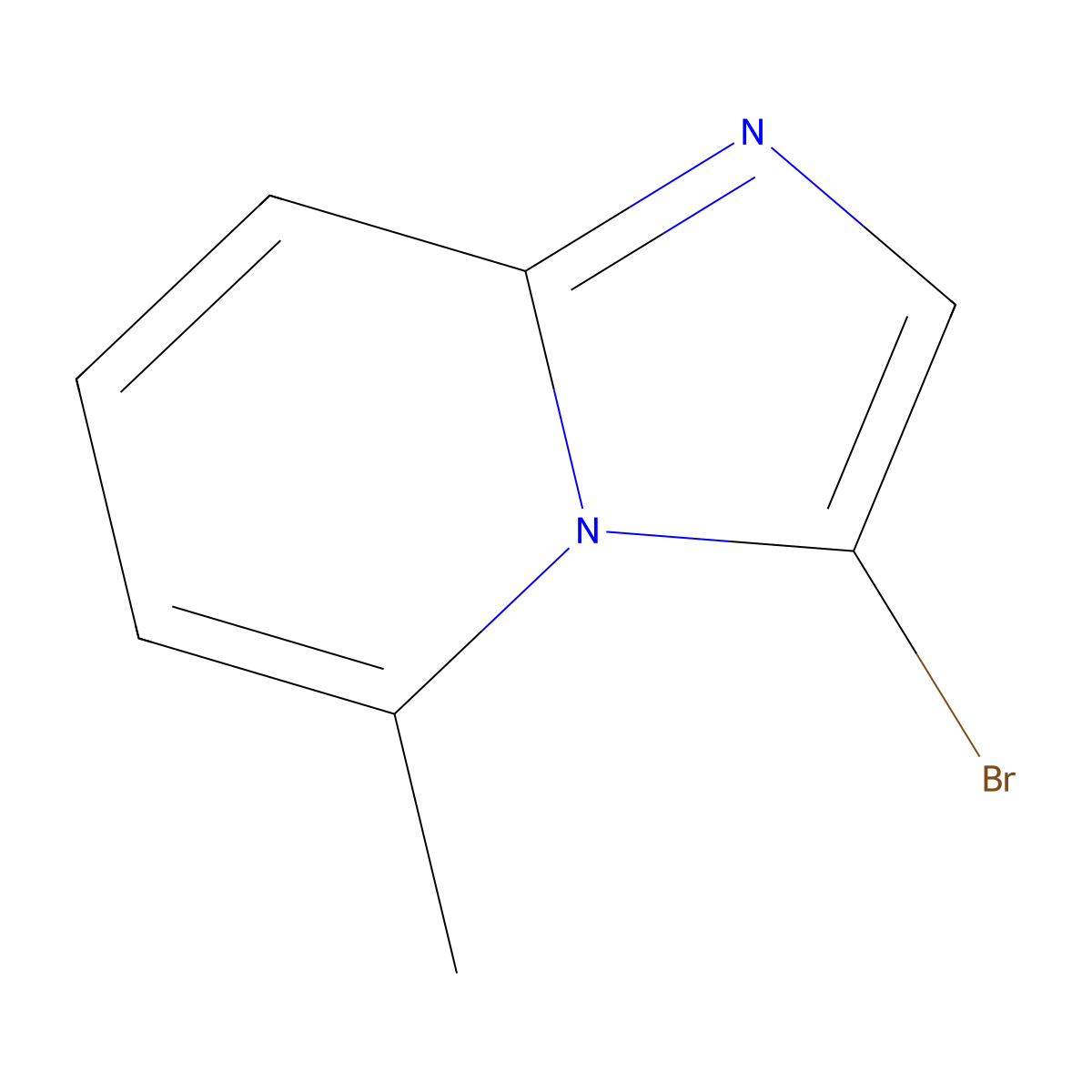 3-Bromo-5-methylimidazo[1,2-a]pyridine molecular structure, CAS 5857-47-6