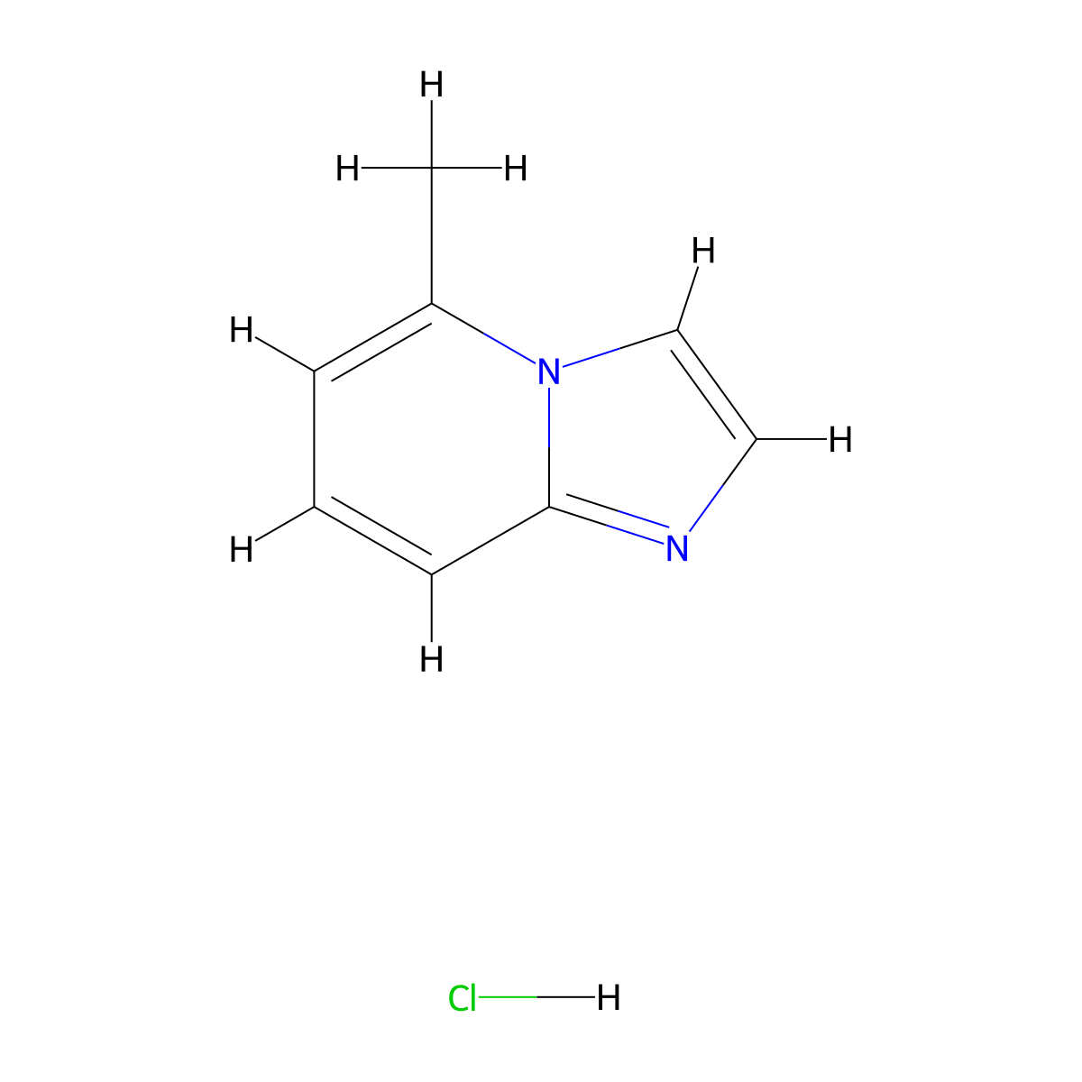 5-Methylimidazo[1,2-a]pyridine hydrochloride molecular structure, CAS 5857-49-8