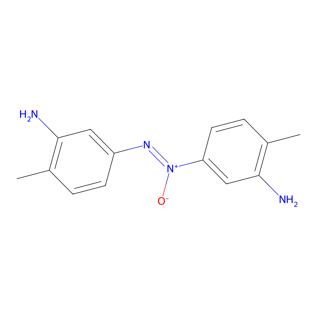 3,3'-Diamino-4,4'-dimethylazoxybenzene molecular structure, CAS 5857-92-1