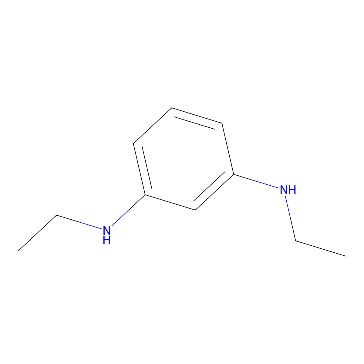 N1,N3-Diethylbenzene-1,3-diamine molecular structure, CAS 5857-99-8