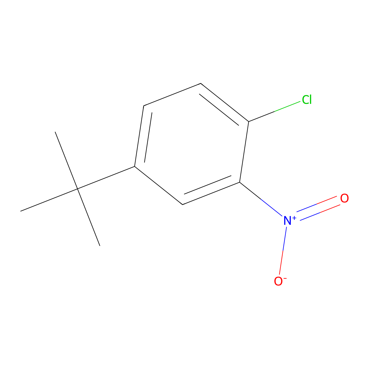 4-tert-Butyl-1-chloro-2-nitrobenzene molecular structure, CAS 58574-05-3