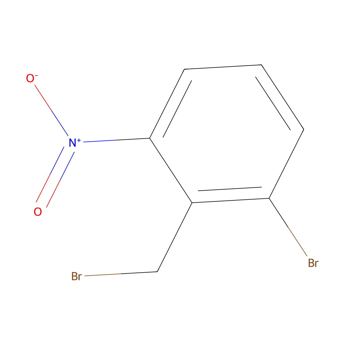 1-Bromo-2-(bromomethyl)-3-nitrobenzene molecular structure, CAS 58579-54-7