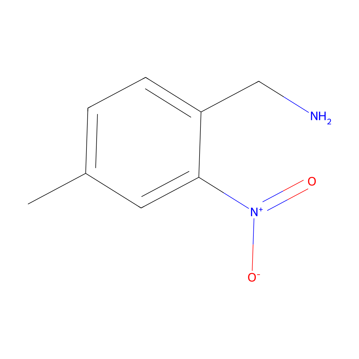 (4-Methyl-2-nitrophenyl)methanamine molecular structure, CAS 58579-57-0