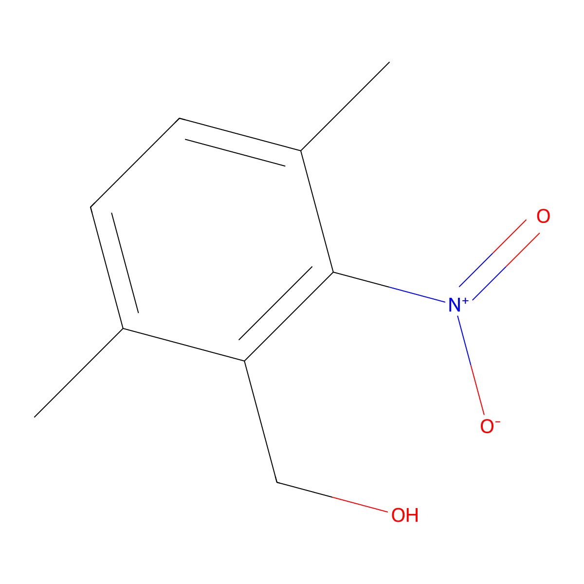 (3,6-Dimethyl-2-nitrophenyl)methanol molecular structure, CAS 58579-65-0