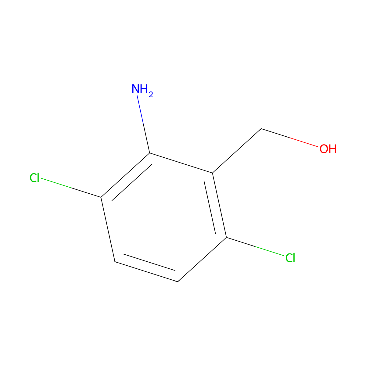 (2-Amino-3,6-dichlorophenyl)methanol molecular structure, CAS 58579-67-2