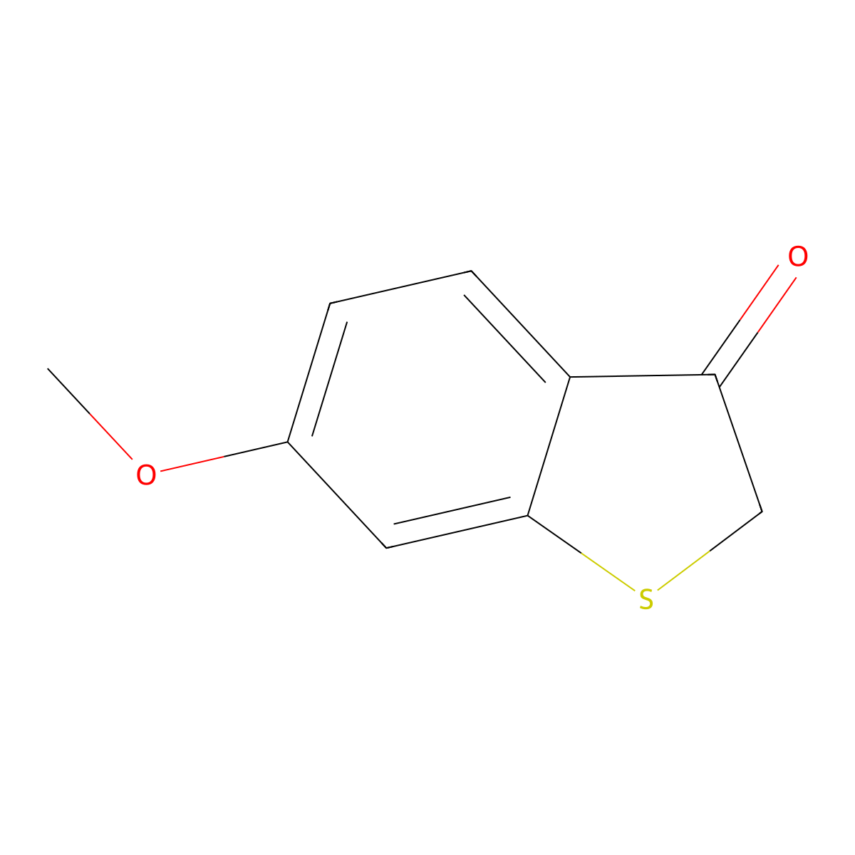6-Methoxybenzo[B]thiophen-3(2H)-one molecular structure, CAS 5858-22-0