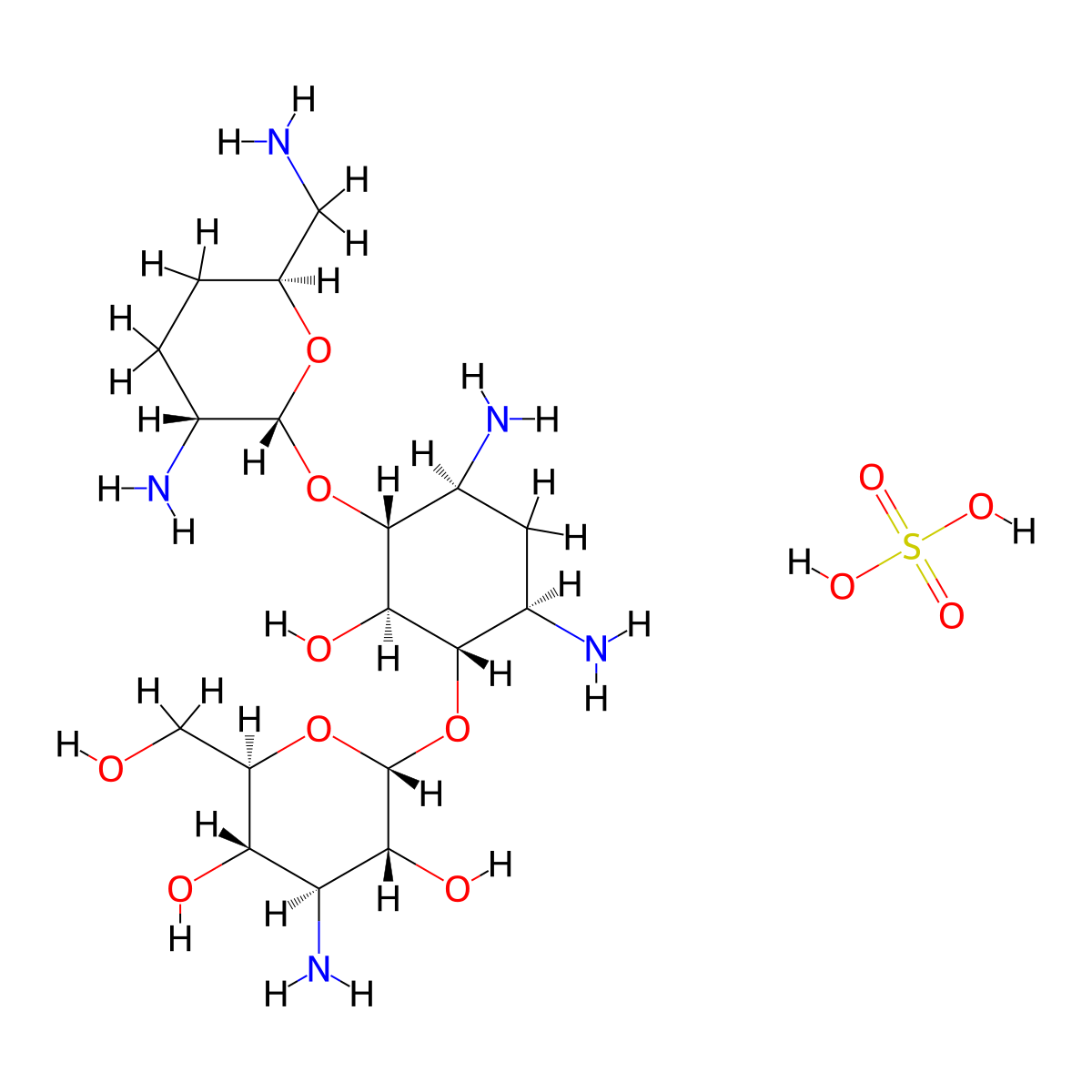 Dibekacin Sulfate molecular structure, CAS 58580-55-5