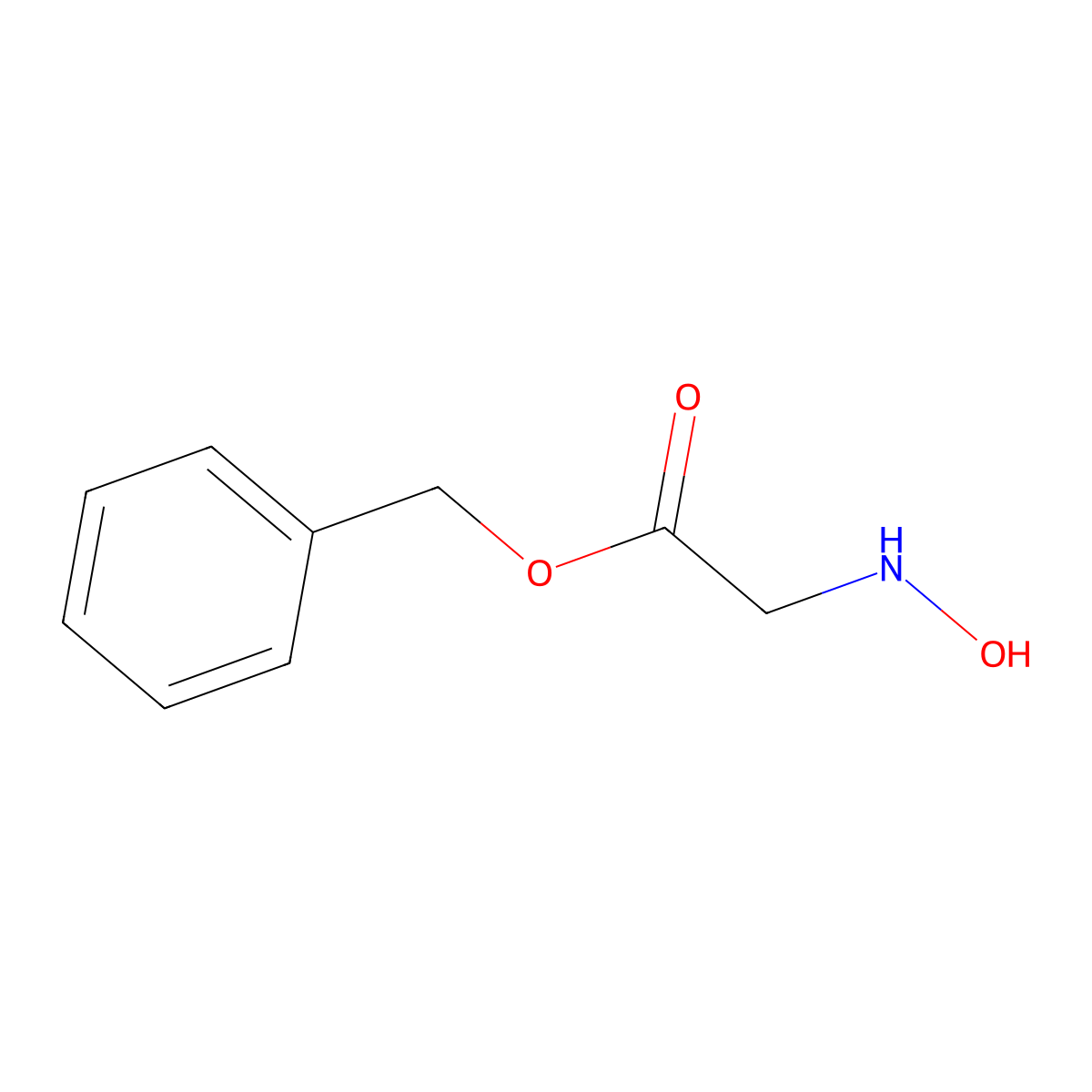 Benzyl 2-(hydroxyamino)acetate molecular structure, CAS 58581-52-5