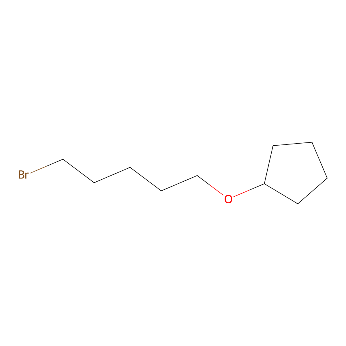 1-Bromo-5-cyclopentyloxypentane molecular structure, CAS 58582-03-9