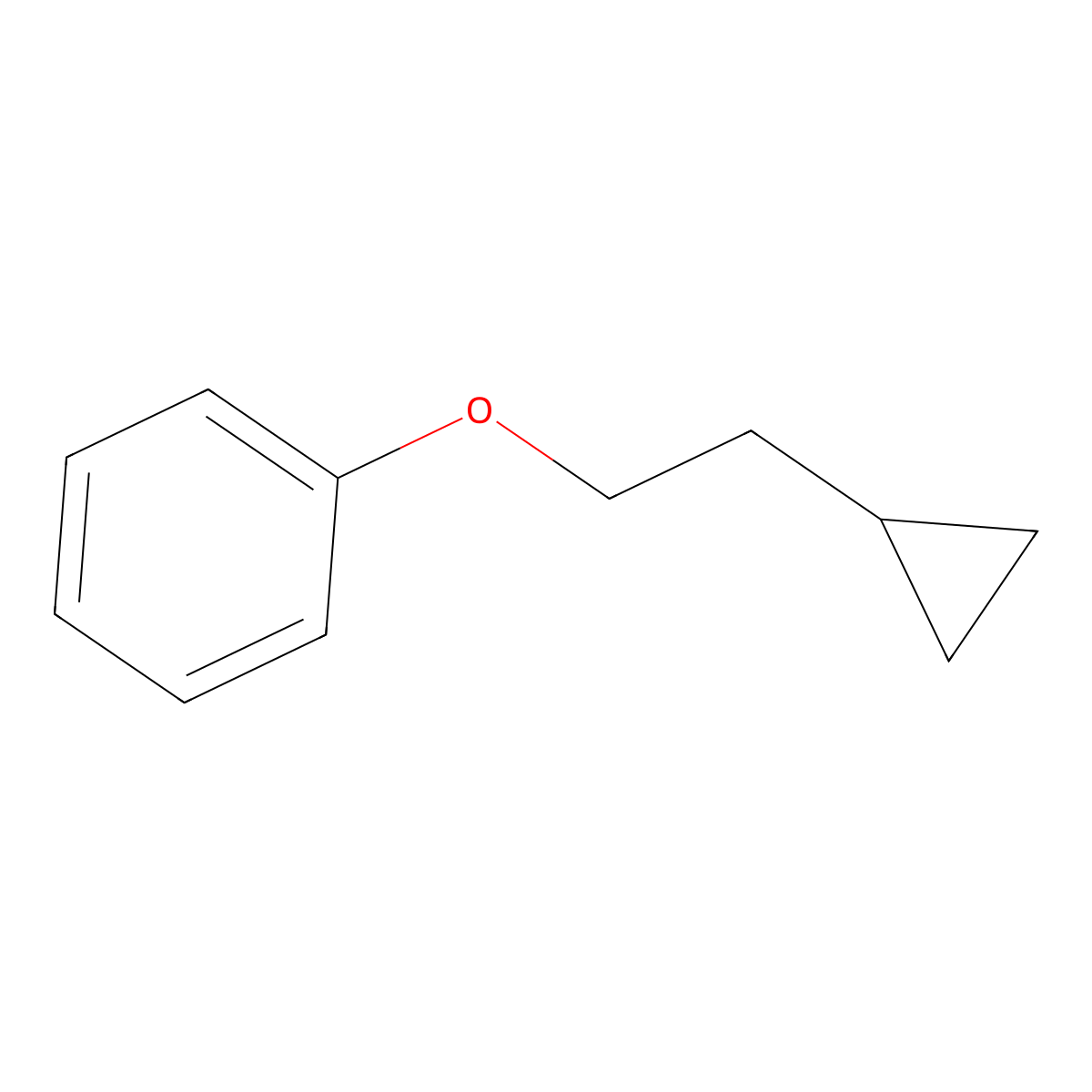 (2-Cyclopropylethoxy)benzene molecular structure, CAS 58584-24-0