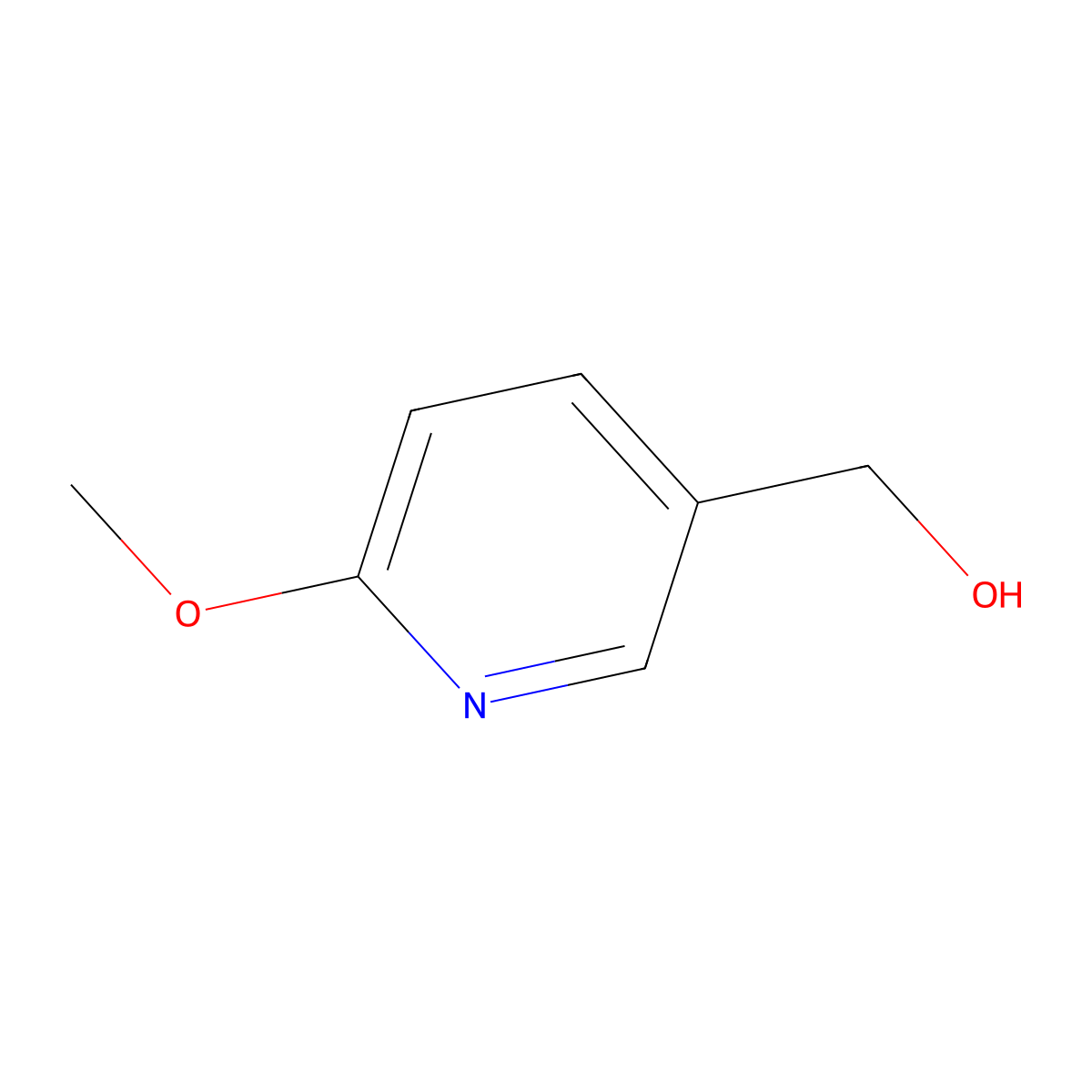 (6-Methoxypyridin-3-yl)methanol molecular structure, CAS 58584-63-7