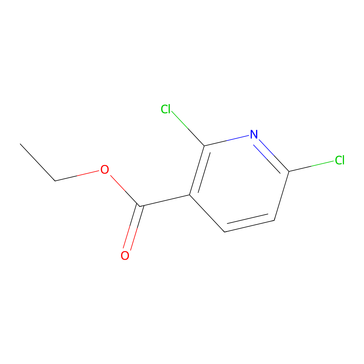 Ethyl 2,6-dichloronicotinate molecular structure, CAS 58584-86-4
