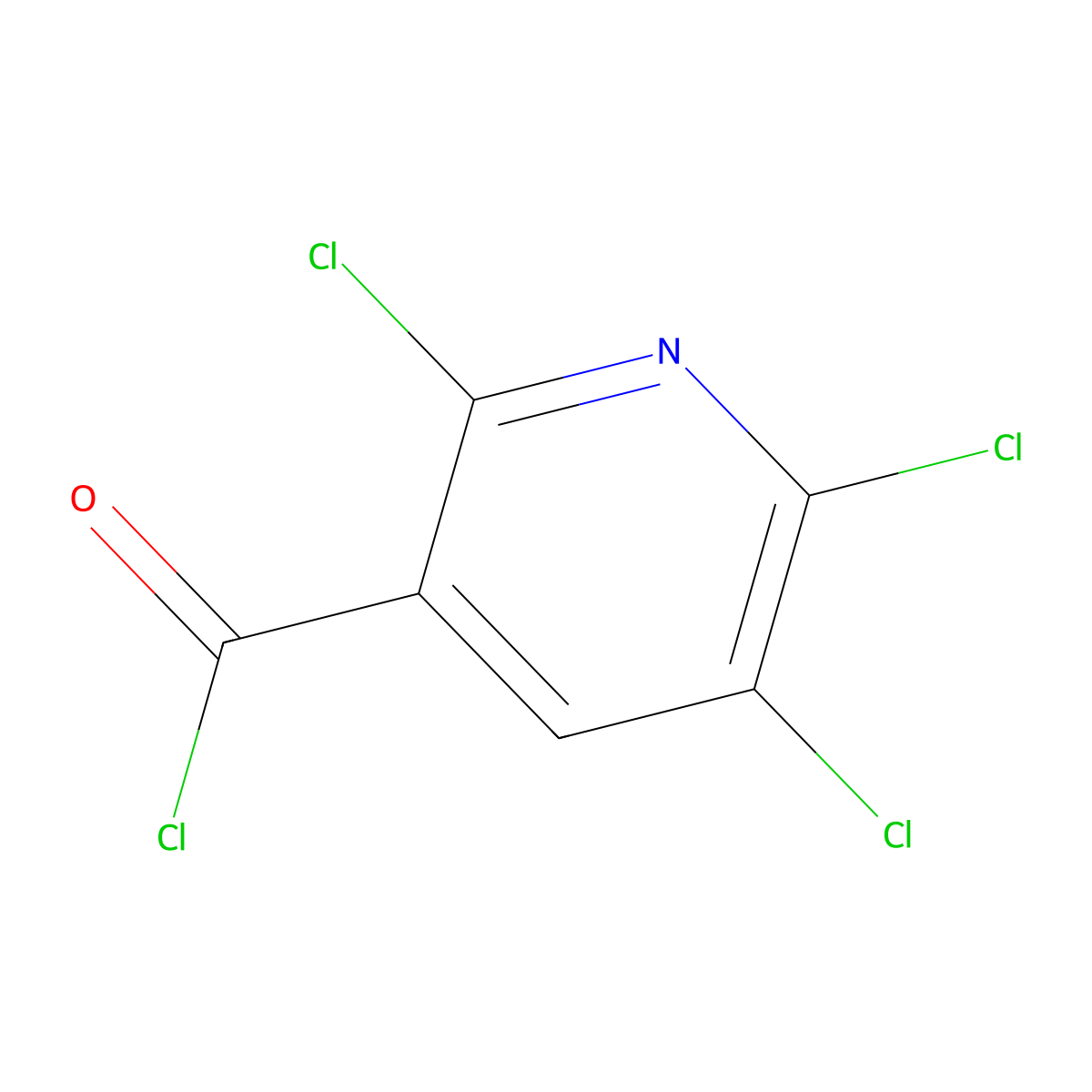 2,5,6-Trichloronicotinoyl chloride molecular structure, CAS 58584-88-6