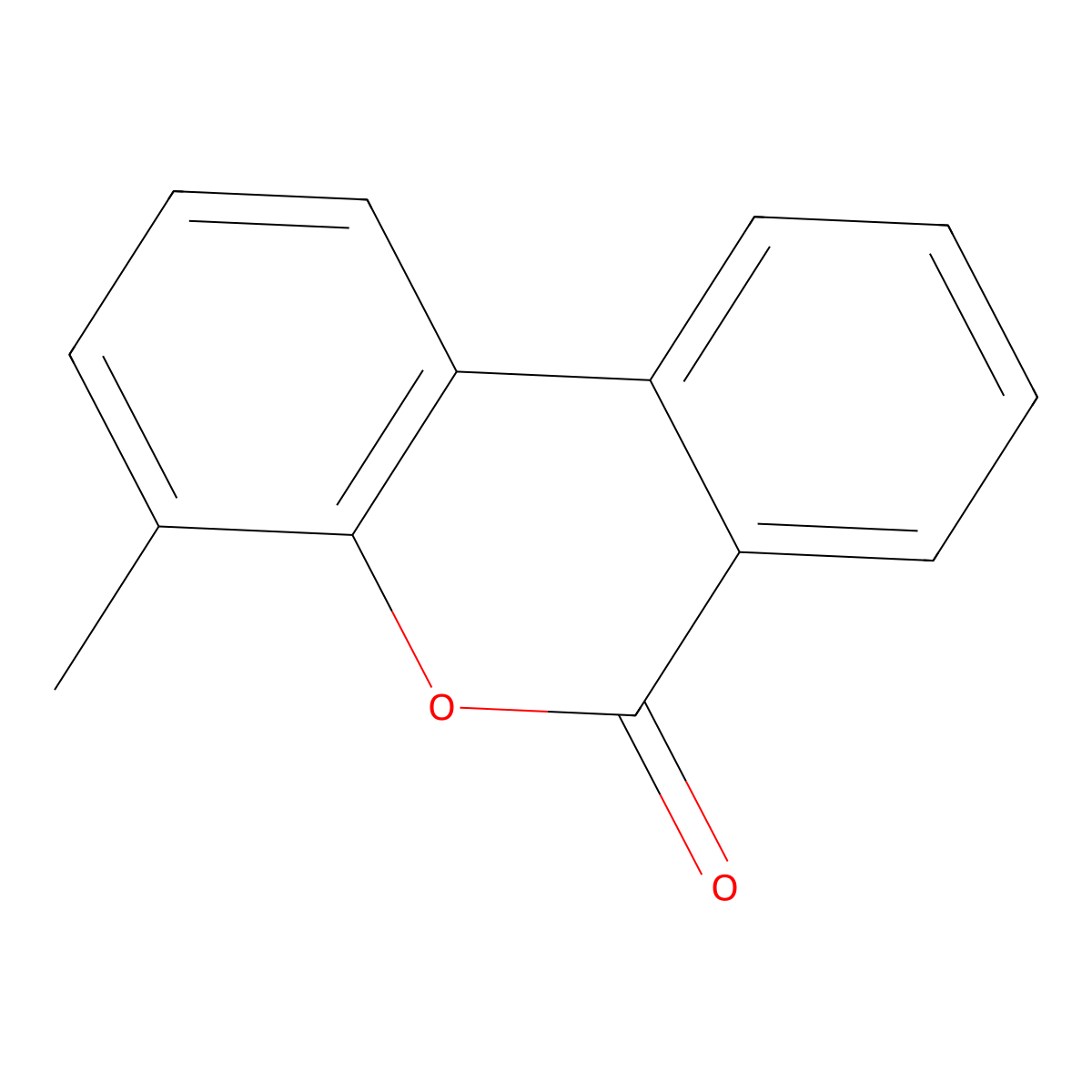 4-Methyl-6H-benzo[c]chromen-6-one molecular structure, CAS 58586-44-0