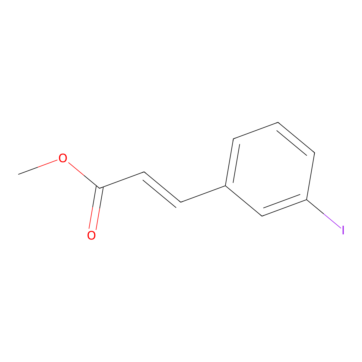 Methyl (E)-3-(3-iodophenyl)acrylate molecular structure, CAS 58586-58-6