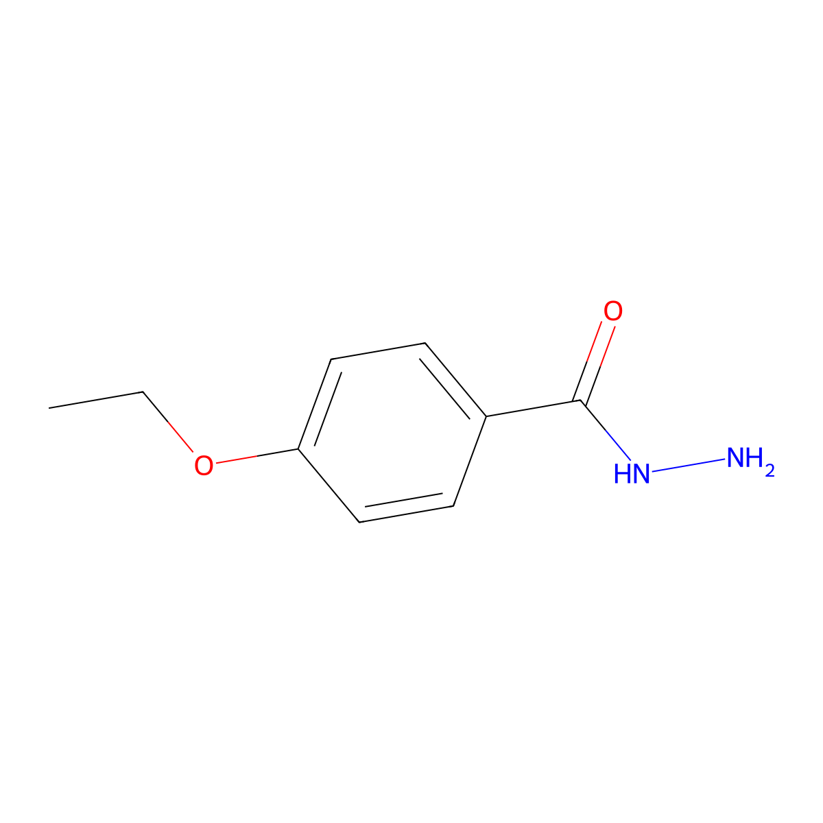 4-Ethoxybenzhydrazide molecular structure, CAS 58586-81-5