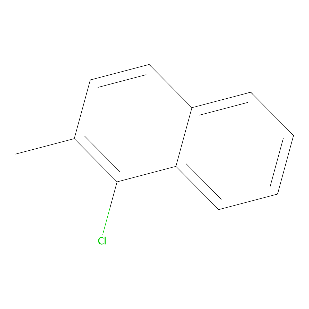 1-Chloro-2-methylnaphthalene molecular structure, CAS 5859-45-0
