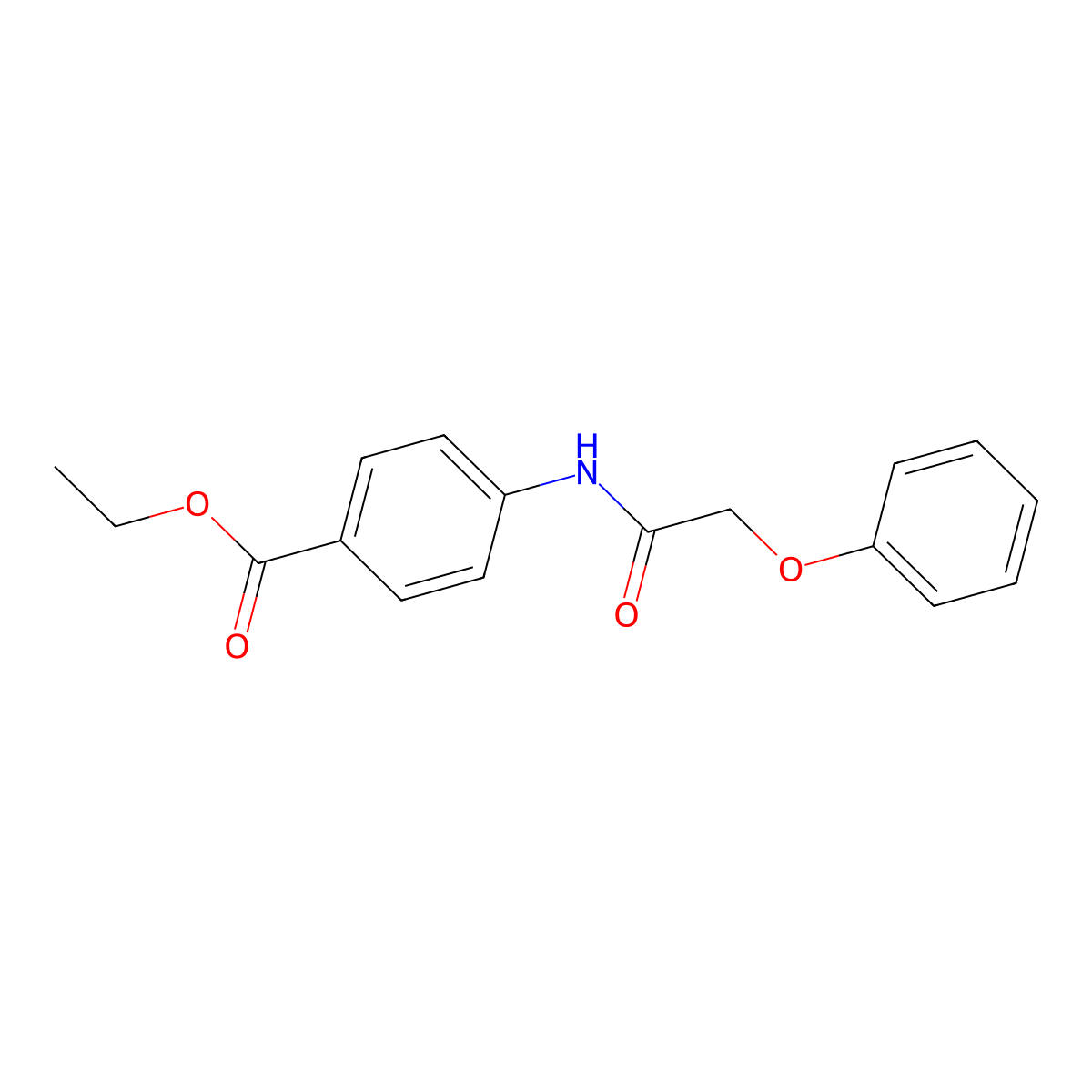 Ethyl 4-[(phenoxyacetyl)amino]benzoate molecular structure, CAS 58590-26-4
