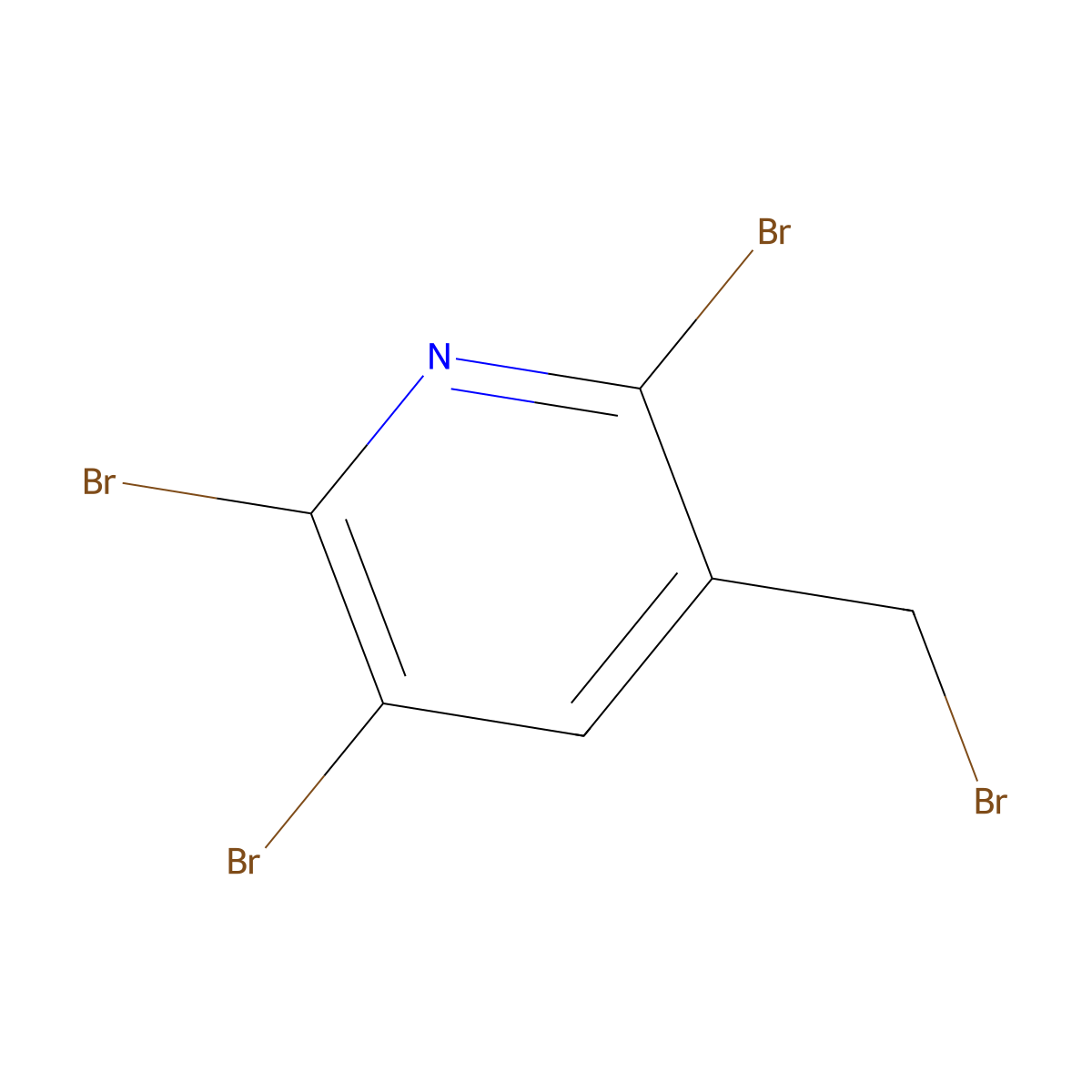 2,3,6-Tribromo-5-(bromomethyl)pyridine molecular structure, CAS 58596-52-4