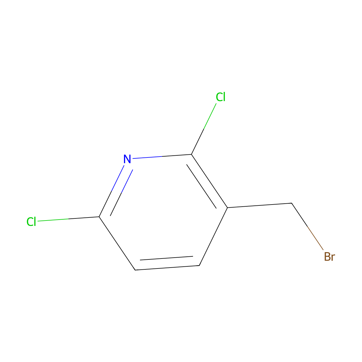 3-(Bromomethyl)-2,6-dichloropyridine molecular structure, CAS 58596-59-1