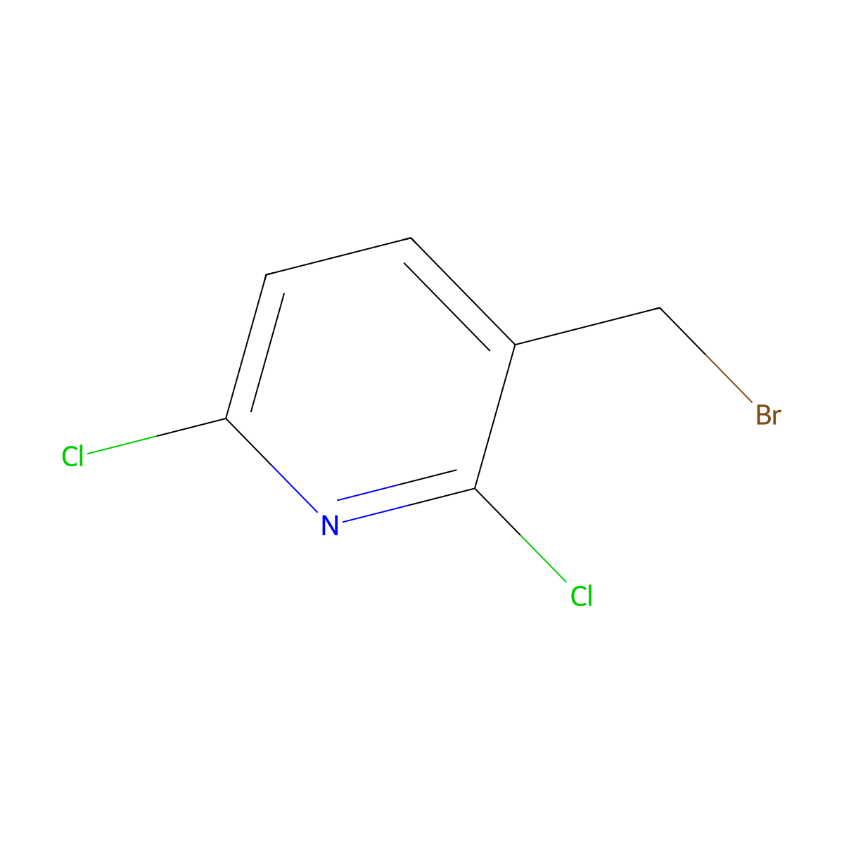 3-(Bromomethyl)-2,6-dichloropyridine molecular structure, CAS 58596-59-1