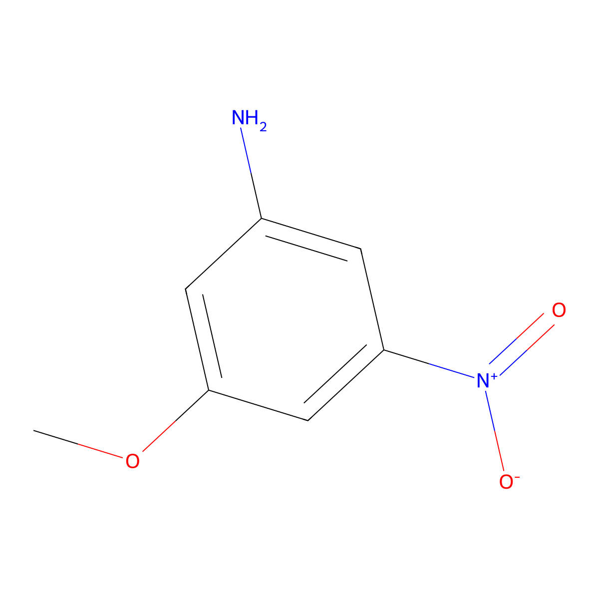 3-Methoxy-5-nitroaniline molecular structure, CAS 586-10-7