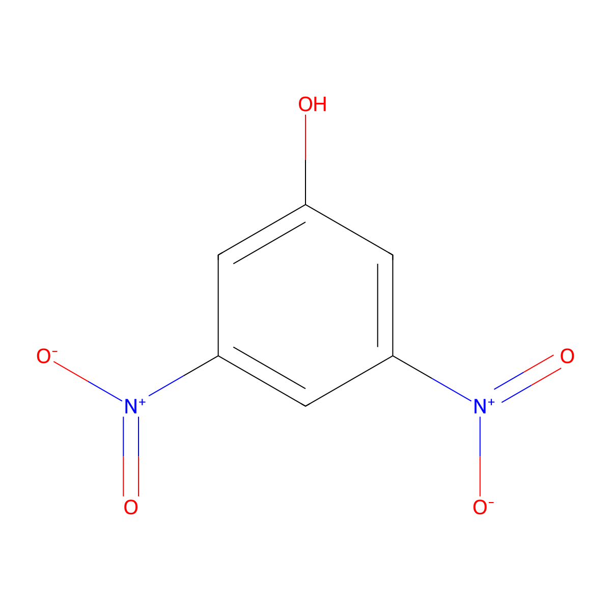 3,5-Dinitrophenol molecular structure, CAS 586-11-8