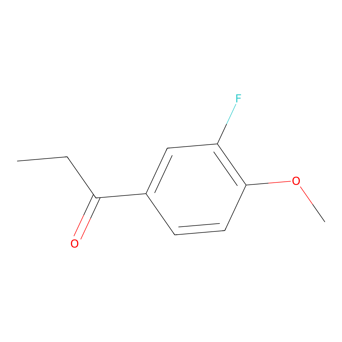 1-(3-Fluoro-4-methoxyphenyl)propan-1-one molecular structure, CAS 586-22-1
