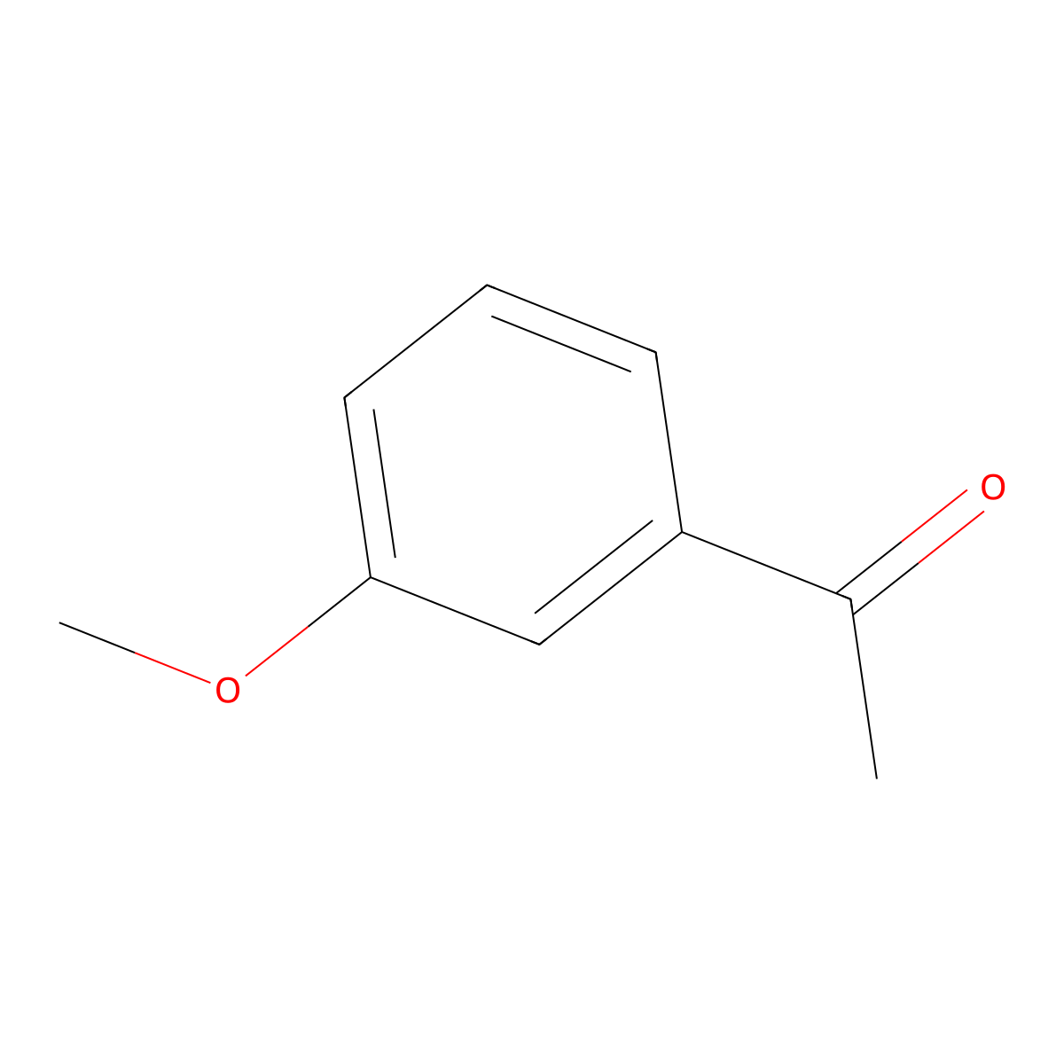 3-Methoxyacetophenone molecular structure, CAS 586-37-8