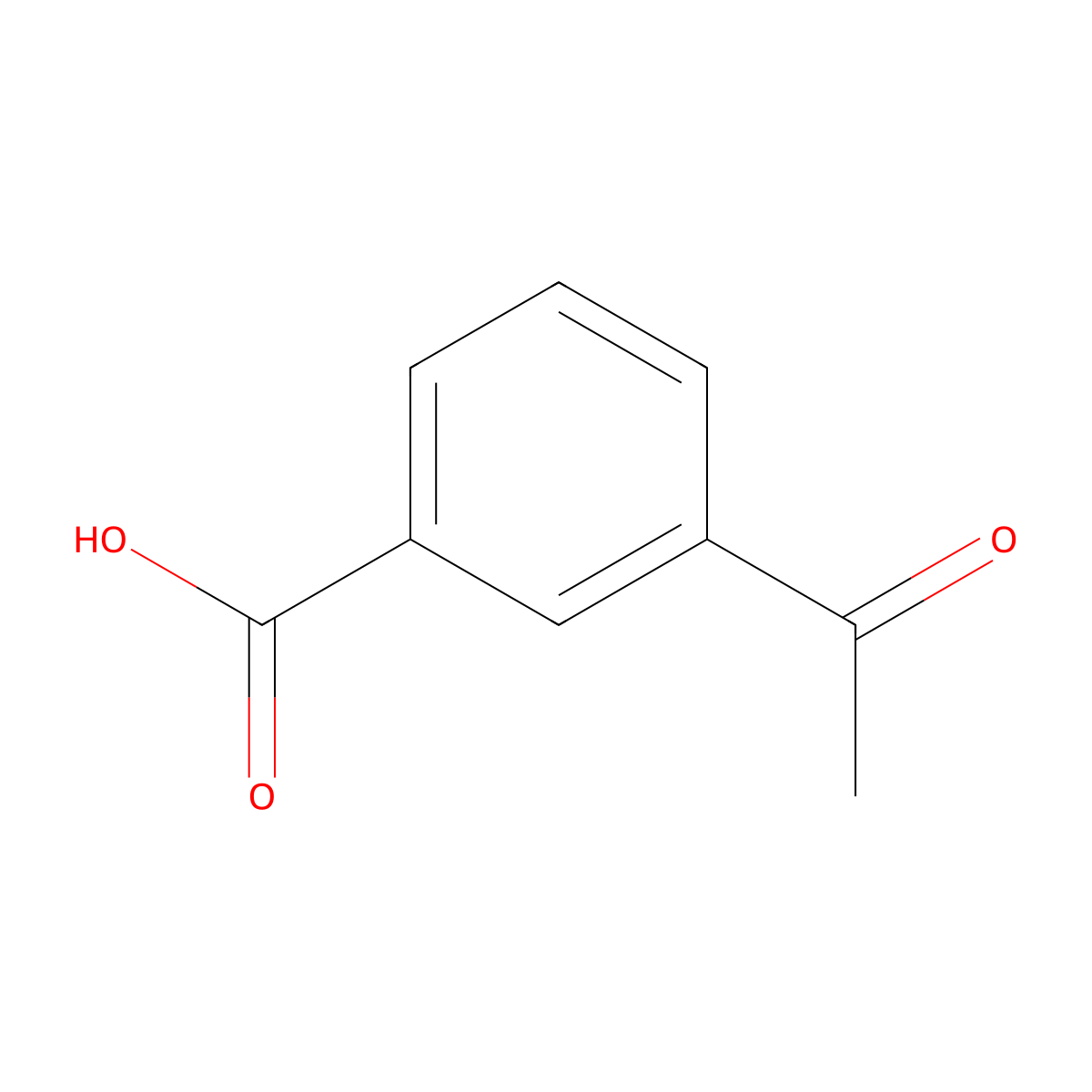 3-Acetylbenzoic acid molecular structure, CAS 586-42-5