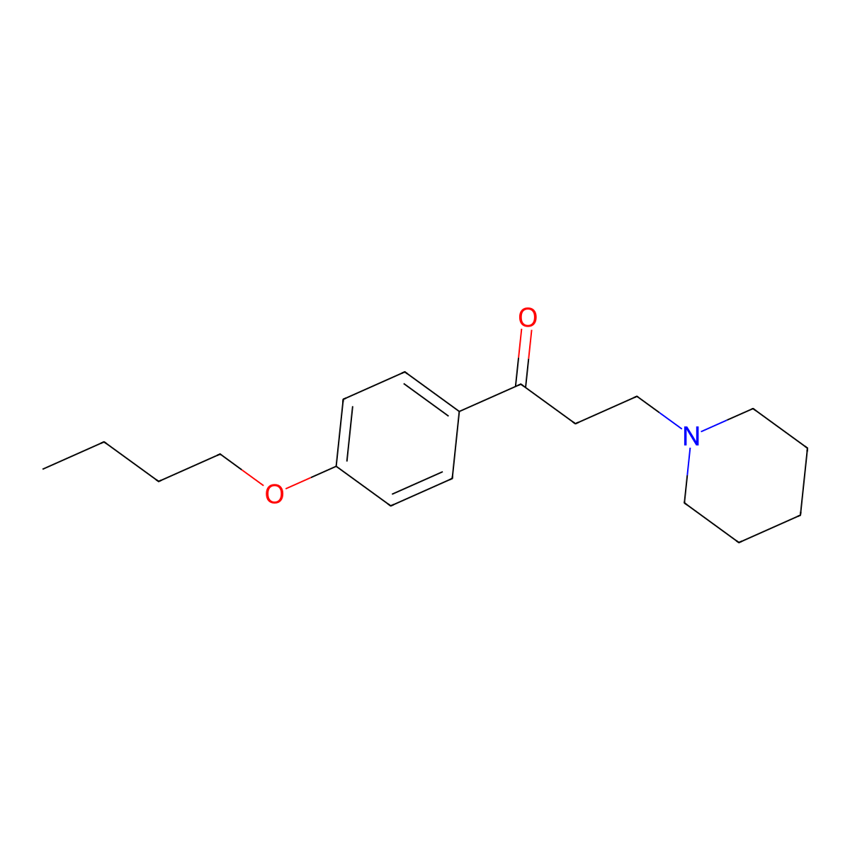 Dyclonine molecular structure, CAS 586-60-7